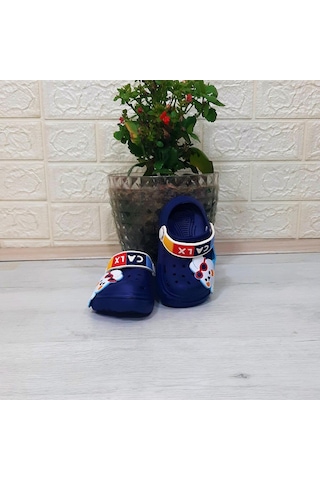 Calx 9041 Lacivert Beyaz Crks Erkek Çocuk Terlik 001