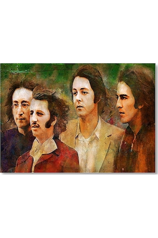 Cakasepetim The Beatles Duvar Boyama Ahşap Mdf Tablo