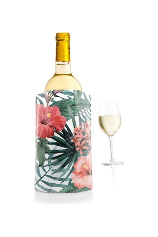 Vacu Vin Şarap Soğutucu Kılıf / Çiçekli