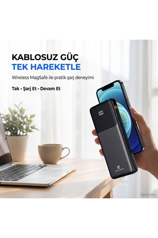 Buradabulabilirsin Snp-3015 Pd 22.5w 10.000mah Hızlı Şarj Lcd Ekran Powerbank Bbz Çok Renkli