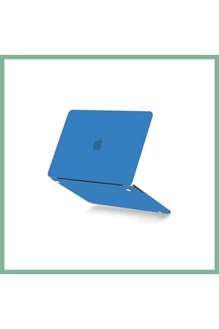 Bşkvirgo Apple Uyumlu MacBook Pro 13 2020 Apple Uyumlu MacBook Buzlu Kapak - Mavi Bsk2026