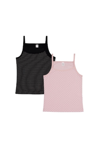 Civil Girls Gülkurusu-siyah 2-10 Yaş Kız Çocuk 2'li Atlet - Standart 6-7 Yaş Standart