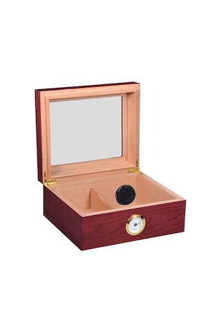 Falconetti Kahverengi Camlı Humidor Puro Kutusu Rb95khv