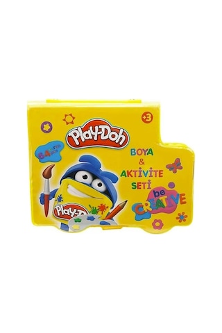 Boya Ve Aktivite Seti 64 Parça 1 Paket Play Doh Kırtasiye Seti Kuru Boya Sulu Boya Pastel Boya Keçeli Kalem