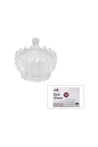 Deli Glass Tg-1080a Büyük Cam Şekerlik Diğer