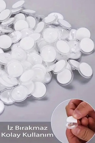 Beysüs Balon Tavan Ve Duvar Asma Aparatı 12 Adet Şeffaf İz Bırakmayan