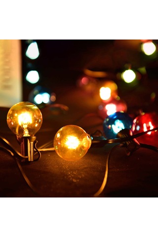 Skycity G40 Tungsten Ampuller 25 Adet - 5 Renkli, Ip44 Su Geçirmez, 220-240v 7w, E12 Bağlantı, Ev Bahçe Dekorasyon Işıkları