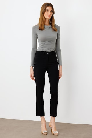 Moda İlgi Kadın Köşe Cep Dar Paça Pantolon 4520 Siyah Siyah
