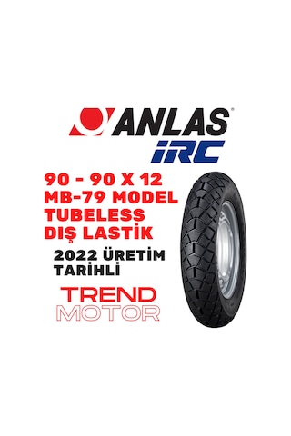 90/90-12 Mb79 Tubeless Motosiklet Dış Lastik Irc Anlaş 2022