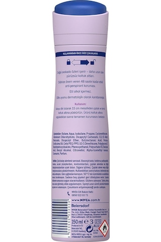 Nivea Double Effect Mor Düşler Kadın Sprey Deodorat 4 x 150 ML