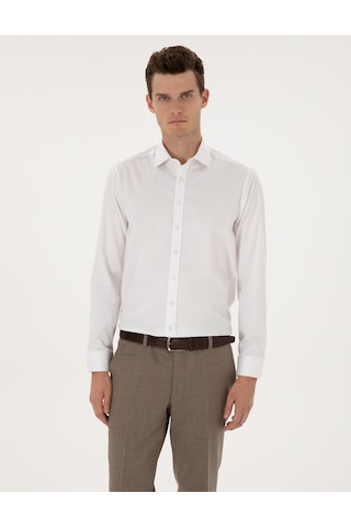 Pierre Cardin Erkek Beyaz Gömlek Basic 50313178-vr013 Beyaz