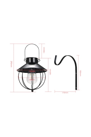 Xindoker Solar Gömlek Aydınlatması - Hızlı Işık Kontrolü Ip65 Su Geçirmez 600mah Şarj Edilebilir Pil Ve Askı İle Siyah