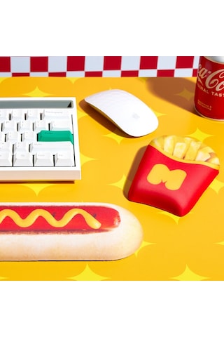 Mustard Hot Dog Silikon Klavye Desteği