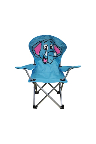 Katlanır Çocuk Sandalyesi Mavi - Fil Desen Mavi