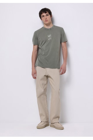 Colins Regular Fit Yuvarlak Yaka Düz Erkek Yeşil Kısa Kol Tişört Cl1074699 Q1.v1 Kha Haki