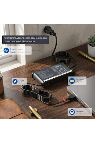 Lenovo Legion Sa10r16882 Y730 R720 Y7000p Y90 20v 8.5a 170w Adaptör A+++ Şarj Cihazı