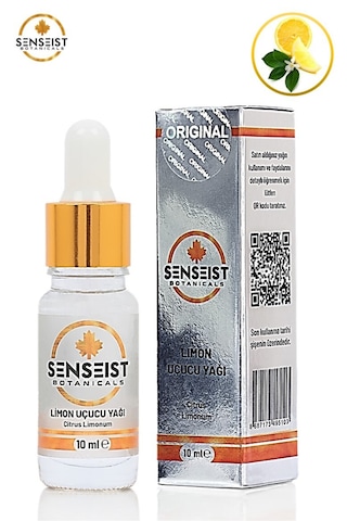 Senseist Botanicals Limon Uçucu Yağı 10ml %100 Saf - Sertifikalı
