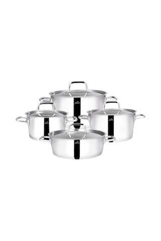 Jumbo Felix 8 Parça Çelik Tencere Seti