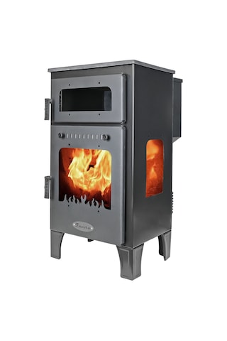 Jupiter Fırınlı Pelet&odun Sobası Kuru Sistem Çam Peleti 10kw.