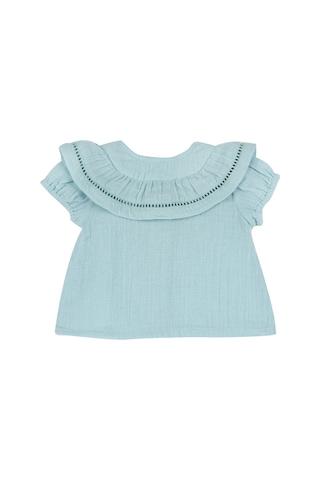 Chicco Kız Bebek Kısa Kollu Gömlek 09102067000000 000051 Yeşil