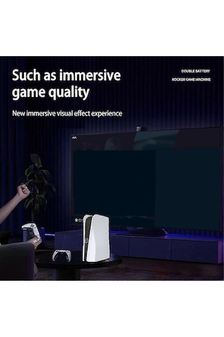 Psp Kablosuz Oyun Kontrolcüsü Uyumlu Q10 3d Oyun Çubuğu 64g Video Oyun Konsolu Retro 4k 2.4g Çift Oyun Konsolu Jn Newway