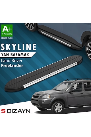 S-dizayn Land Rover Freelander Skyline Krom Yan Basamak 163 Cm 1998-2006 A+ Kalite