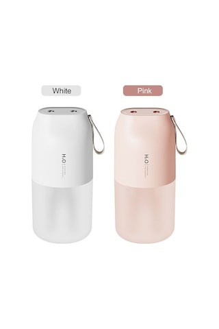 Dancemonkey Usb Taşınabilir Nemlendirici - 2 Püskürtmeli, Led Işıklı, Otomatik Kapanma, Ev & Araç