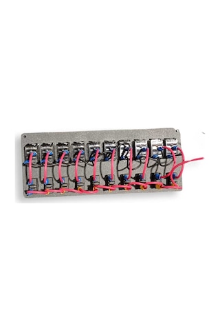 Otomatik Sigortalı 10lu Karlıng Switch Panel Işıklı İzoleli