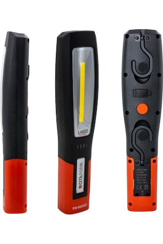 Ceta Form R10-max02 Şarjlı Led Çalışma Lambası 400 Lümen Siyah