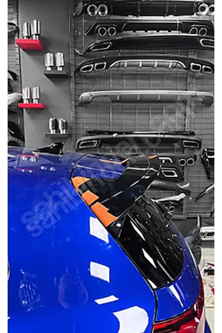 Golf 8 R Line Spoıler Plastik Parlak Siyah