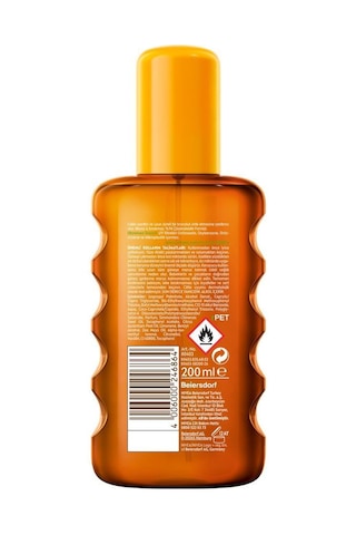 Sun Spf6 Bronzlaştırıcı Güneş Yağı 200 Ml,altın Rengi Ve Parıltılı,suya Dayanıklı,e Vitamini,karoten