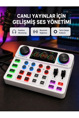 Podcast Karaoke Ve Sosyal Medya Yayınları İçin Ses Kartı 31807648