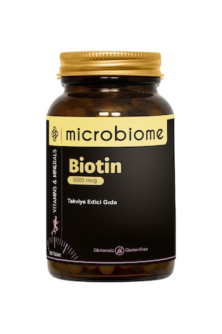Microbiome Biotin 5000 Mcg 50 Tablet
