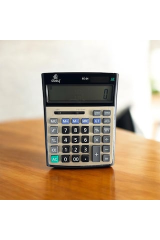 Dosy Hesap Makinesi Masa Üstü Büyük Boy 12 Hane Ec-24 Çok Renkli