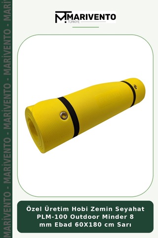 Özel Üretim Hobi Zemin Seyahat Plm-100 Outdoor Minder 8 Mm Ebad 60x180 Cm Sarı