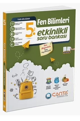 Çanta 2025 5. Sınıf Fen Bilimleri Etkinlikli Kazanım Soru Bankası Çanta 2025 5. Sınıf Fen Bilimleri Etkinlikli Kazanım Soru Bankası
