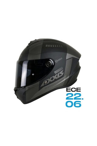 Motosiklet Full Face Draken S Matt Black Mp4 B1 Motorcu Kaskı Çift Vizörlü Sİyah