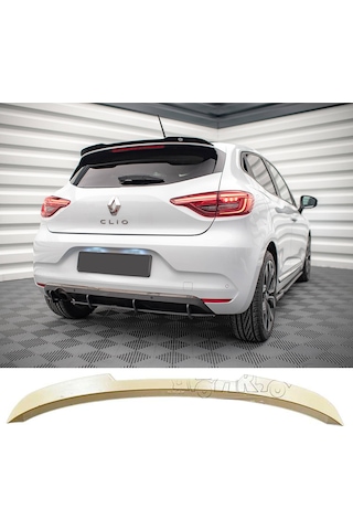 Renault Clio 5 Bagaj Üstü Spoiler Parlak Siyah Spoyler Plastik İthal