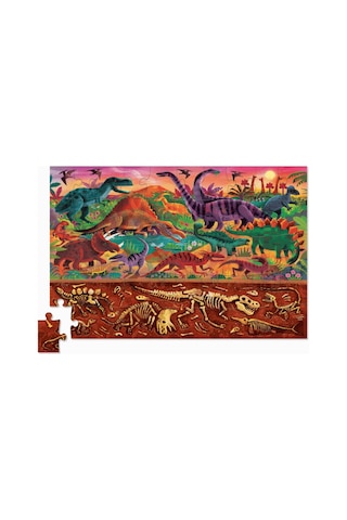 Crocodile Creek Holografik Puzzle - 50 Parça - Dinozorlar