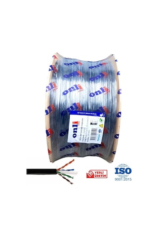 Onli 23awg Pe Dış Ortam Cat6 Outdoor Kablo 305mt Siyah