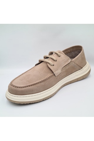 Greyder 64695 Vizon Nubuk Deri Erkek Casual Comfort Ayakkabı Vizon
