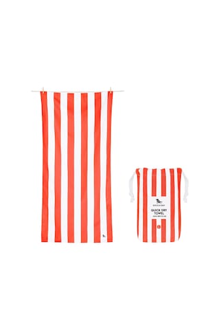 Dock And Bay Plaj Havlusu Cabana Xl Wakiki Coral Turuncu Beyaz