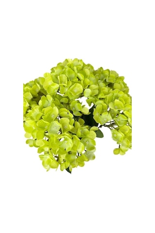 Yapay Çiçek Ortanca Çiçeği Yeşil 45cm 5dal Gerçeksi Dokulu Premio