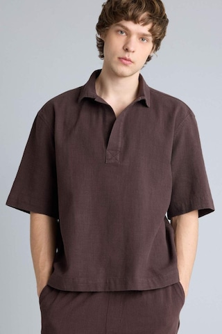 Defacto %100 Pamuk Boxy Fit Gömlek F8622ax26spbn192 Kahve-bn192