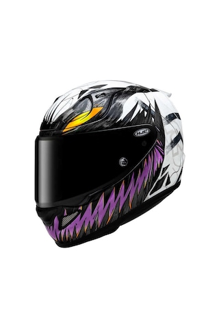 Kask Hjc Rpha12 Antı Venom 2 Marvel Mc8 Siyah/beyaz/lila