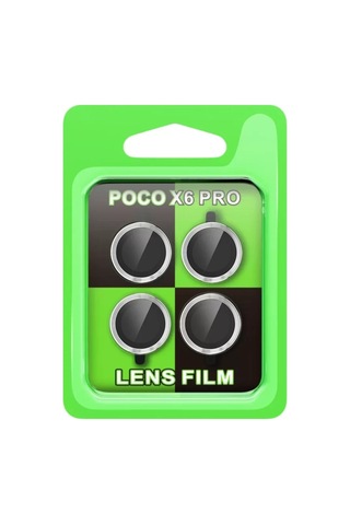 Newface Xiaomi Poco X6 Pro Raze Metal Kamera Lens - Gümüş - 542