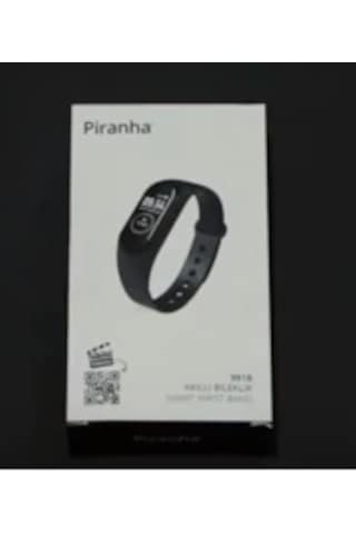 Piranha 9918 Renkli Ekran Su Geçirmez Bluetooth Bileklik Saat Siyah
