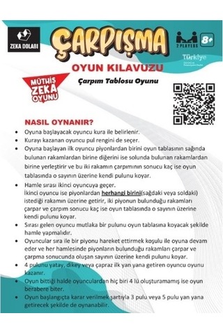 Zeka Dolabı Çarpışma Çarpım Tablosunu Öğreten Oyun