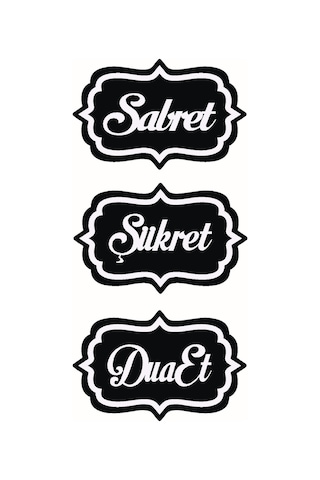 Sabret Şükret Dua Et 70x147 Cm Sabret Şükret Dua Et 70x147 Cm