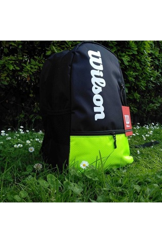 Shopiolog Wilson Fosfor Yeşili Sırt Çantası Unisex Çift Gözlü Çanta Yeşil